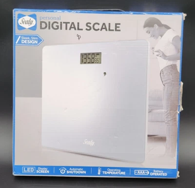 Sealy Bathroom Scale Digital Electronic LED Scale KG/LB Personal Body Weight NEW - Image 1 of 4