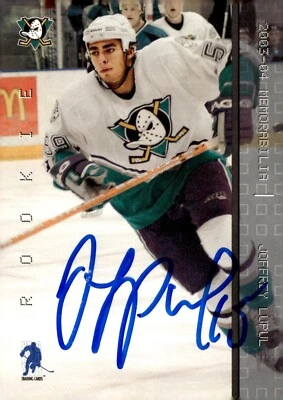Joffrey Lupul - Signed 2003-04 In The Game Be A Player Rookie Card #184 - Image 1 of 2