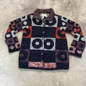 Territory Ahead Sweater Mens Medium Wool Valentine Abstract Geo Multicolor - Picture 1 of 9