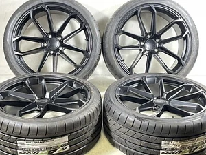 22” Porsche Cayenne wheels And Tires Set Of 4  5x130 bolt pattern offset 45 - Picture 1 of 12