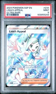 Pokemon TCG - Lisia's Appeal Ultra Rare 234/191 - Surging Sparks - PSA 9 - Picture 1 of 2