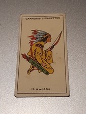 Carreras Ltd Cigarette Card Figures Of Fiction #4 Hiawatha (D8)