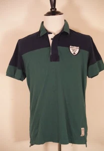 Vintage Van Heusen Boating Yacht Club New York grünes Herren Poloshirt Größe Medium M  - Bild 1 von 8