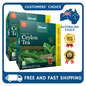 2 X Dilmah Premium Sri Lanka Handpicked Single Origin Ceylon Black Tea 300 Bags - Picture 1 of 6