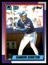 1990 Topps #415 Shawon Dunston Chicago Cubs