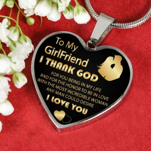 To My Girlfriend Necklace Best Gift For Girlfriend Birthday - Picture 1 of 5