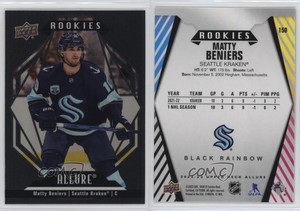2022-23 Upper Deck Allure Rookies Black Rainbow Matty Beniers #150 Rookie RC