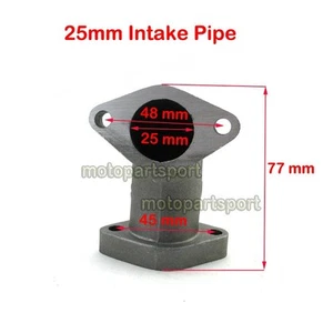 Tubo de admisión de 25 mm para CRF50 SSR Thumpstar 125cc 140cc 150cc 160cc Pit Dirt Bike - Imagen 1 de 6