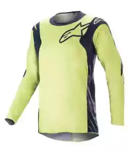 ALPINESTARS RACER HOEN JERSEY NIGHT NAVY FLUO GREEN XL - Picture 1 of 2
