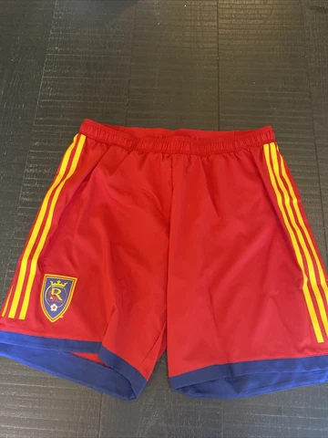 ADIDAS  REAL SALT LAKE MLS SOCCER SHORT MENS NWT SIZE XL RED Cover