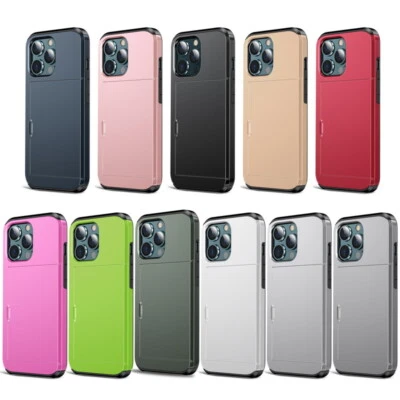 For Apple iPhone 17 16 15 14 13 12 11 Pro Max mini Plus Case Wallet Card Cover - Image 1 of 4
