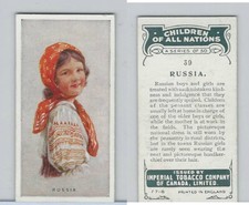 C6 Imperial Tobacco, Children Of All Nations, 1924, #39 Russia