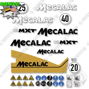 Passend für Mecalac 12MXT Aufkleber-Kit Mobilbagger - 7 JAHRE OUTDOOR 3M VINYL! - Bild 1 von 1