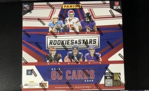 Caja de longevidad de fútbol americano Panini NFL Rookies and Stars 2024 - 1 automático y memorial por caja - Imagen 1 de 1