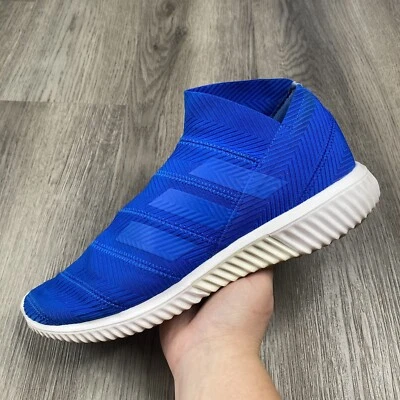 Adidas Nemeziz Tango 18.1 TR Hombre Fútbol Césped Azul Blanco Tenis AC7355 Talla 12 Foto 1 de 4