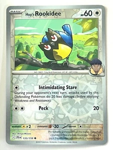 Hop’s Rookidee 133/159 Reverse Holo Journey Together Pokemon TCG - Near Mint NM - Picture 1 of 8