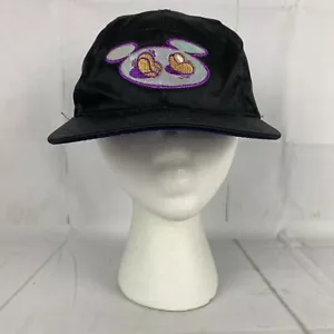 Vintage Disney Dance Shoes Mickey Mouse Black Snapback Hat RARE - Picture 1 of 6