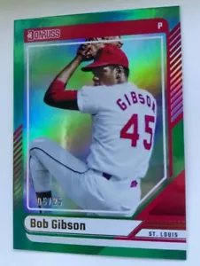 2024 panini donruss #33 bob gibson teal /25 - St. Louis Cardinals - Picture 1 of 2