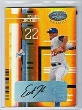2005 Leaf Certified Materials EDWIN JACKSON RC Mirror GOLD Auto Rare SP #d/25