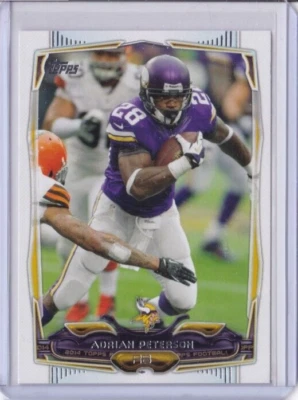 2014 Topps #51 ADRIAN PETERSON MINNESOTA VIKINGS ID90 - Image 1 of 2