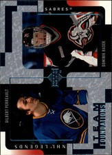 2000-01 Upper Deck Legends Buffalo Sabres Hockey Card #18 Perreault/Hasek