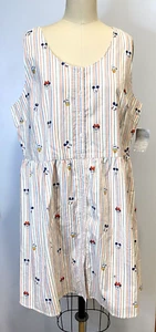 Shop Disney Mickey Mouse and Friends Summer Fun Woven Dress for Women Button XL - Picture 1 of 6