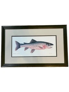 Signed and Numbered Dan Goad "Cutthroat Trout" Photo Offset Lithograph 596/1000 - Picture 1 of 6