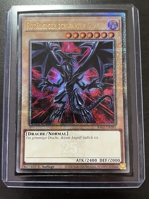 Yu-Gi-Oh! Rotäugiger Schwarzer Drache RA03 Quarter Century Secret Rare Near Mint - Bild 1 von 4