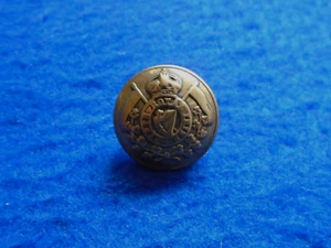 1901-1922 5TH ROYAL IRISH LANCERS OFFICERS 25MM BRASS BUTTON, PITT & CO - Picture 1 of 4