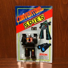 Japanese Rare Tin Robot CONVERTORS SPIES ZOOM 7cm Vintage F/S made in Japan R9