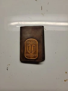 INDIANA UNIVERSITY Leder Geldbörse / Neu unbenutzt - Bild 1 von 9