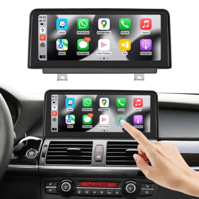 For BMW X5 E70 X6 E71 CIC 2011-2013 10.25'' Android Auto CarPlay Car TouchScreen - Image 1 of 4