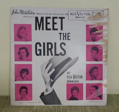 Vintage John Middleton RCA Victor Meet The Girls 45 Record - Image 1 of 4