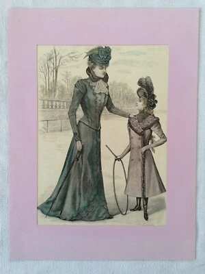 GRAVURE  PROVENANT DE "LA MODE ILLUSTREE" de 1899 N°45 (numéro 15) - Photo 1/2