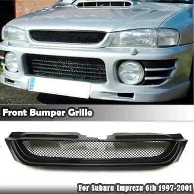 Kit de cubierta de parrilla de parachoques delantero negro mate para Subaru Impreza 6th 1997-2001 Foto 1 de 4