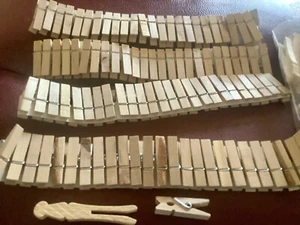 1,4 Zoll Mini-Kleidung Stifte, klein 1,4 Zoll & 2,5 Zoll, 133 Stück, Holz Neu Offene Packung - Bild 1 von 8
