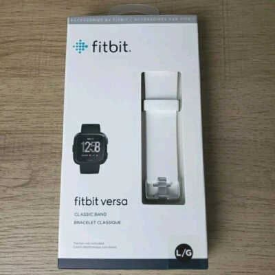 Fitbit Versa классический группы белый размер L (большой) водостойкий спортивный совершенно новый - Изображение 1 из 4