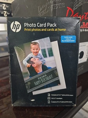 NUEVO HP Photo Card Pack 10 Hojas Foto 1 de 2