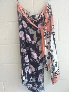 River Island Gypsy Skirt Assymetrical Hem,,Bold Print,Size 14(rrp £40) - Picture 1 of 6