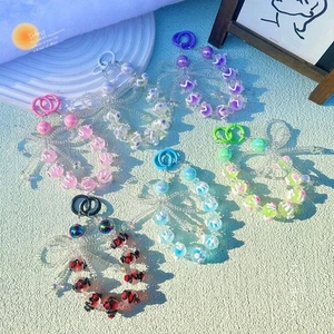 Beaded Mobile Phone Strap Bowknot Phone Lanyard Fashion Bag Pendant Keychain - Photo 1 sur 15