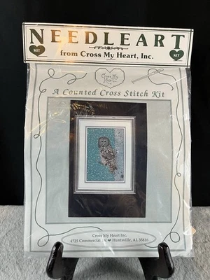Kit de punto de cruz contado arte de aguja de un búho nevado de “Cross My Heart” Nuevo Foto 1 de 4