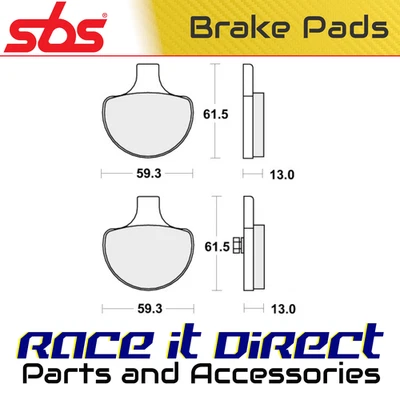 Brake Pads for HARLEY DYNA 1340 GLIDE CUSTOM FXDC (GC) 1992 Front CT V-Twin SBS — 第 1/4 张图片