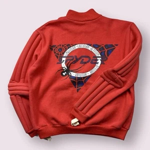 Vintage Herren Spyder Rad Pad Pullover 80s US Ski Team Rot Gr. L RAR - Bild 1 von 12