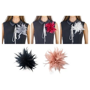 Feather Brooch Headwear Add an Element of Sophistication to Your Attire - Picture 1 of 13