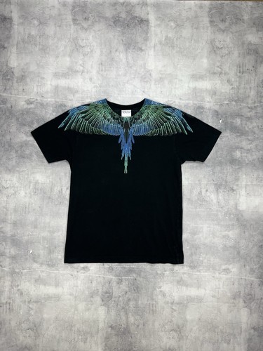 T shirt maglietta manica corta Marcelo Burlon Contea di Milano stampa ali tg Xs