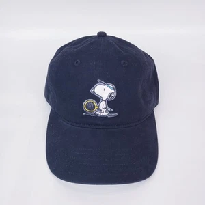 NUEVO Peanuts Snoopy Tenis Adulto Negro Gorra de Béisbol Sombrero - Imagen 1 de 4