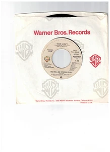 Thin Lizzy HARD ROCK 45 (WB WBS 49679) We Will Be Strong PROMO NM+ MISPRINT - Imagen 1 de 2