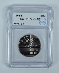 1992-S Olympic Gymnastics Commemorative Half Dollar PR70 DCAM ICG *7713 - Picture 1 of 5