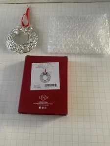 Lenox Sparkle and Scroll Silverplate Ornament - "Wreath" - Neu in Box - Bild 1 von 1