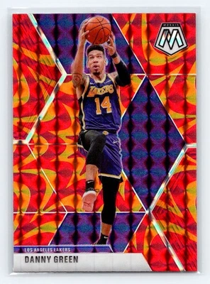 2019-20 帕尼尼马赛克 #38 丹尼·格林反应橙色洛杉矶湖人队 — 第 1/2 张图片